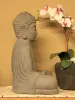 Product image 2 of the product “Seated Buddha - Japanese style, in the sizes from 21cm to 65cm. Antique finish, Brown, Grey, Olive color Grey | 40 cm”